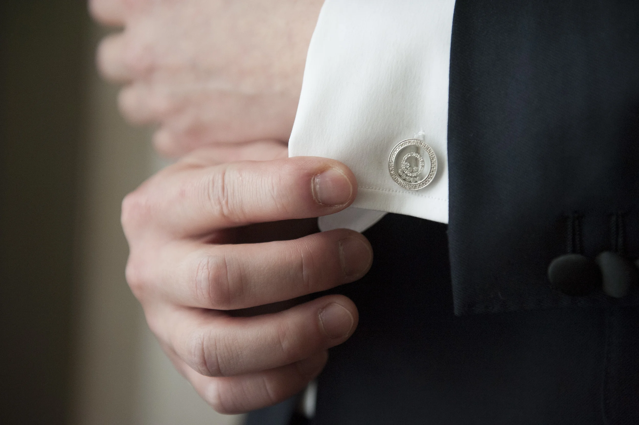 Diamond Cufflinks for Him