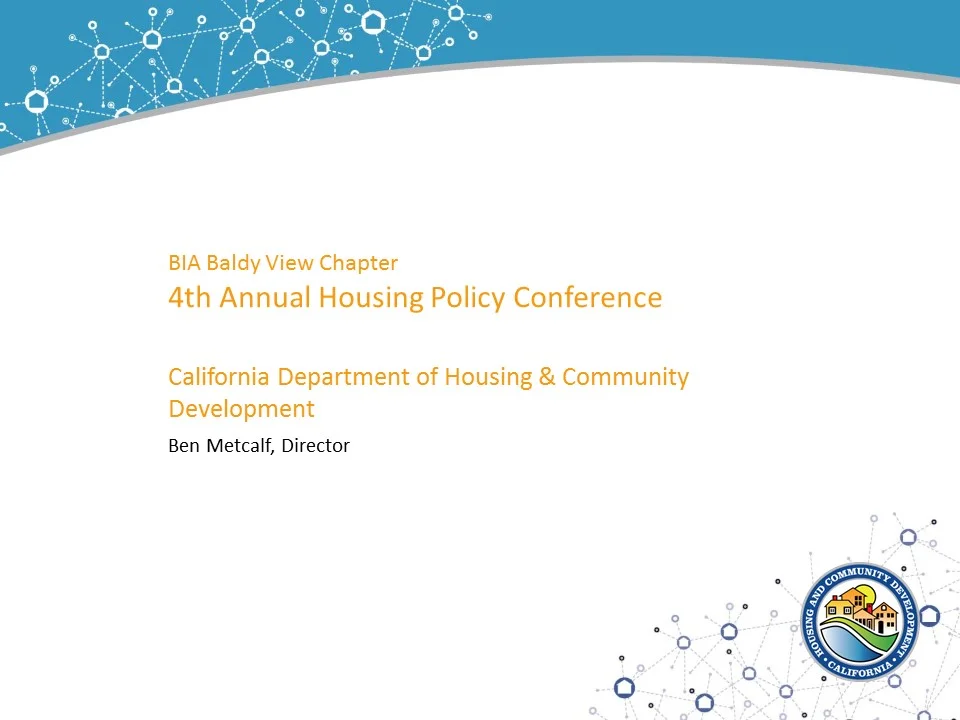 Keynote: Ben Metcalf, HCD 