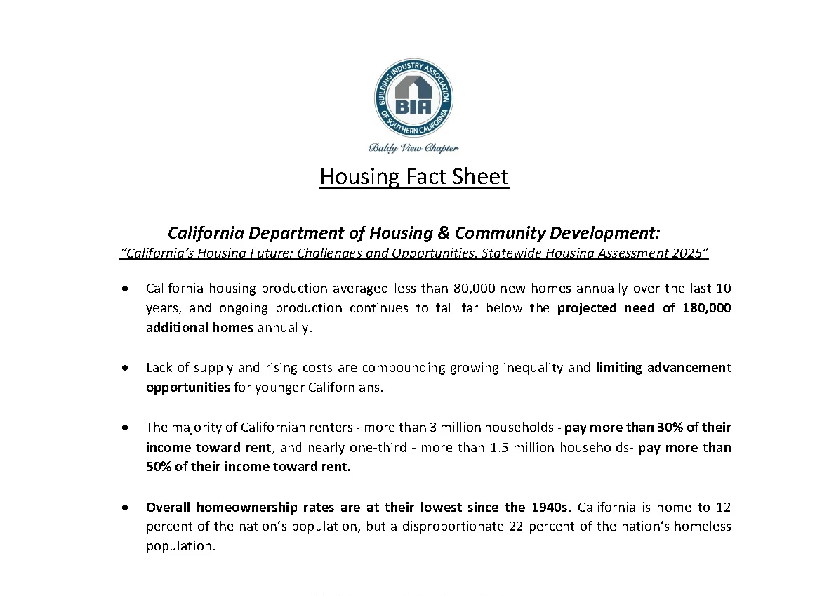 Housing Fact Sheet & Policy Tool Kit