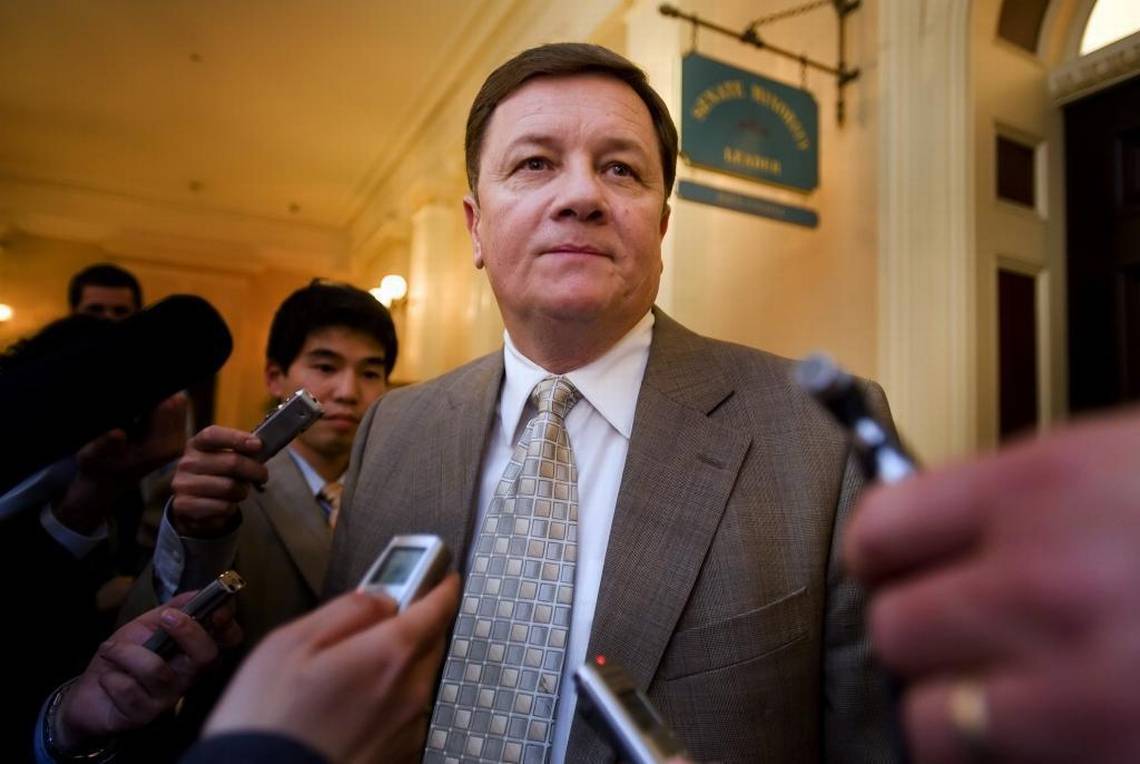 California State Sen. Dave Cogdill (R-Modesto) talks about how he was voted out as Senate Republican leader and replaced by new Republican leader Dennis Hollingsworth (R-Murrieta) in Sacramento, California, Wednesday, February 18, 2009. Cogdill died after battling pancreatic cancer on Sunday. He was 66. (Sacbee.com)