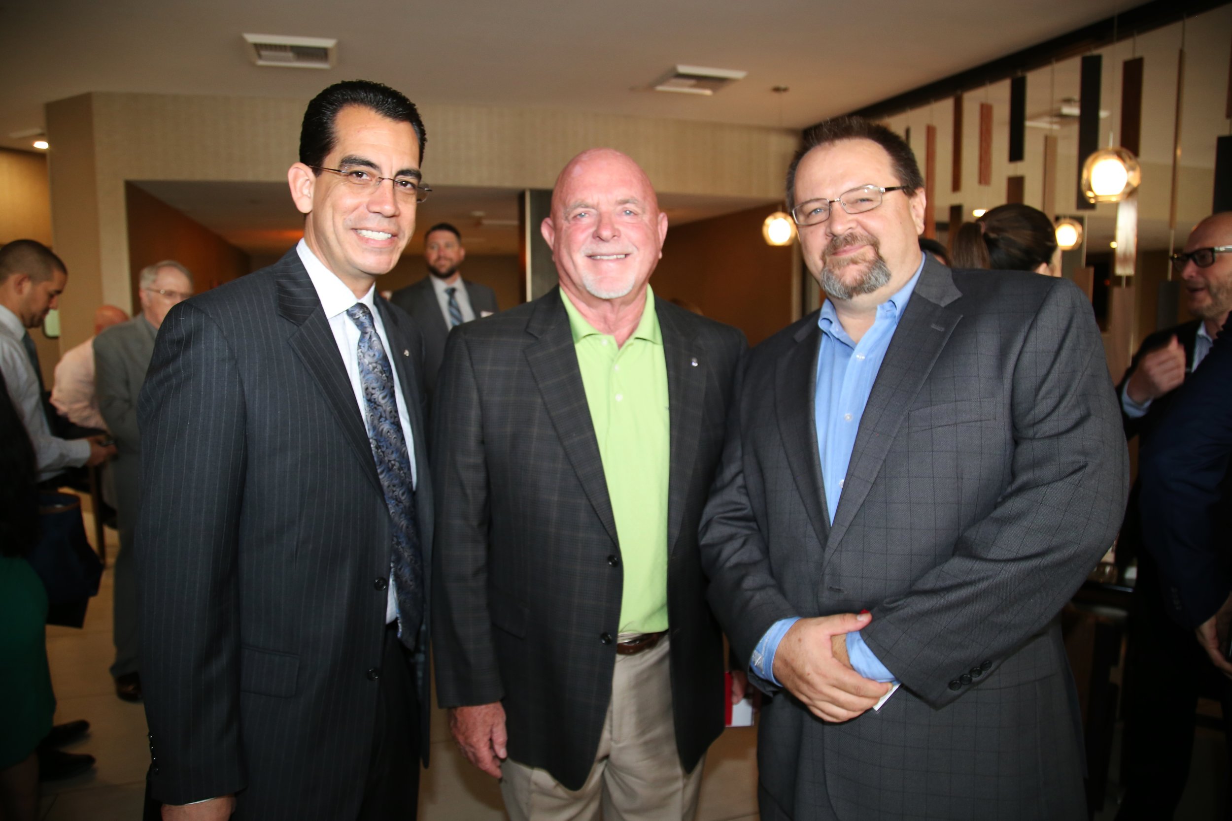   (From left to right)  CEO Carlos Rodriguez, Rancho Cucamonga Mayor L. Dennis Michael, BIABV President Phil Burum 