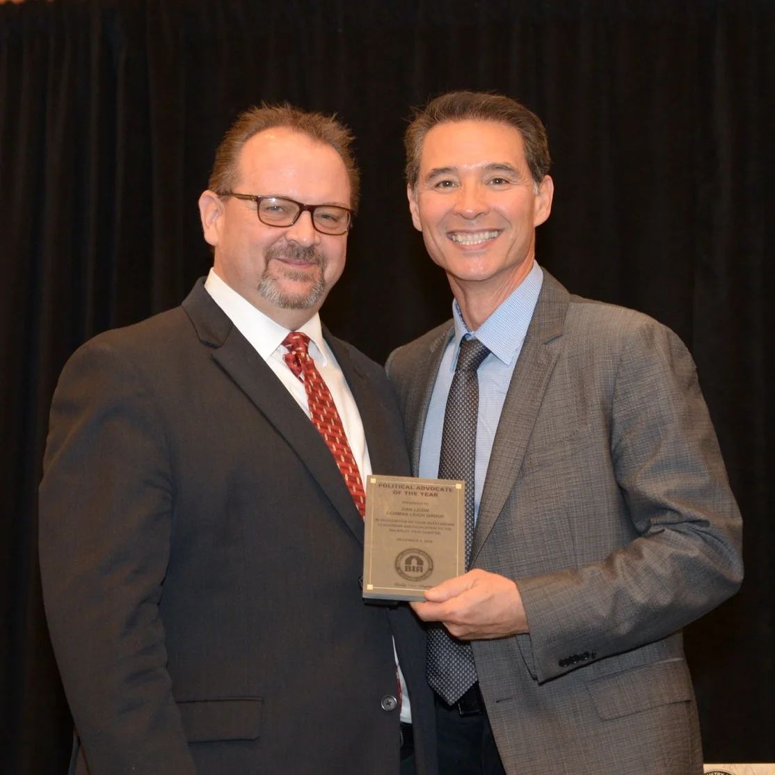   POLITICAL ADVOCACY AWARD   Dan Leigh,  Corman Leigh Communities  