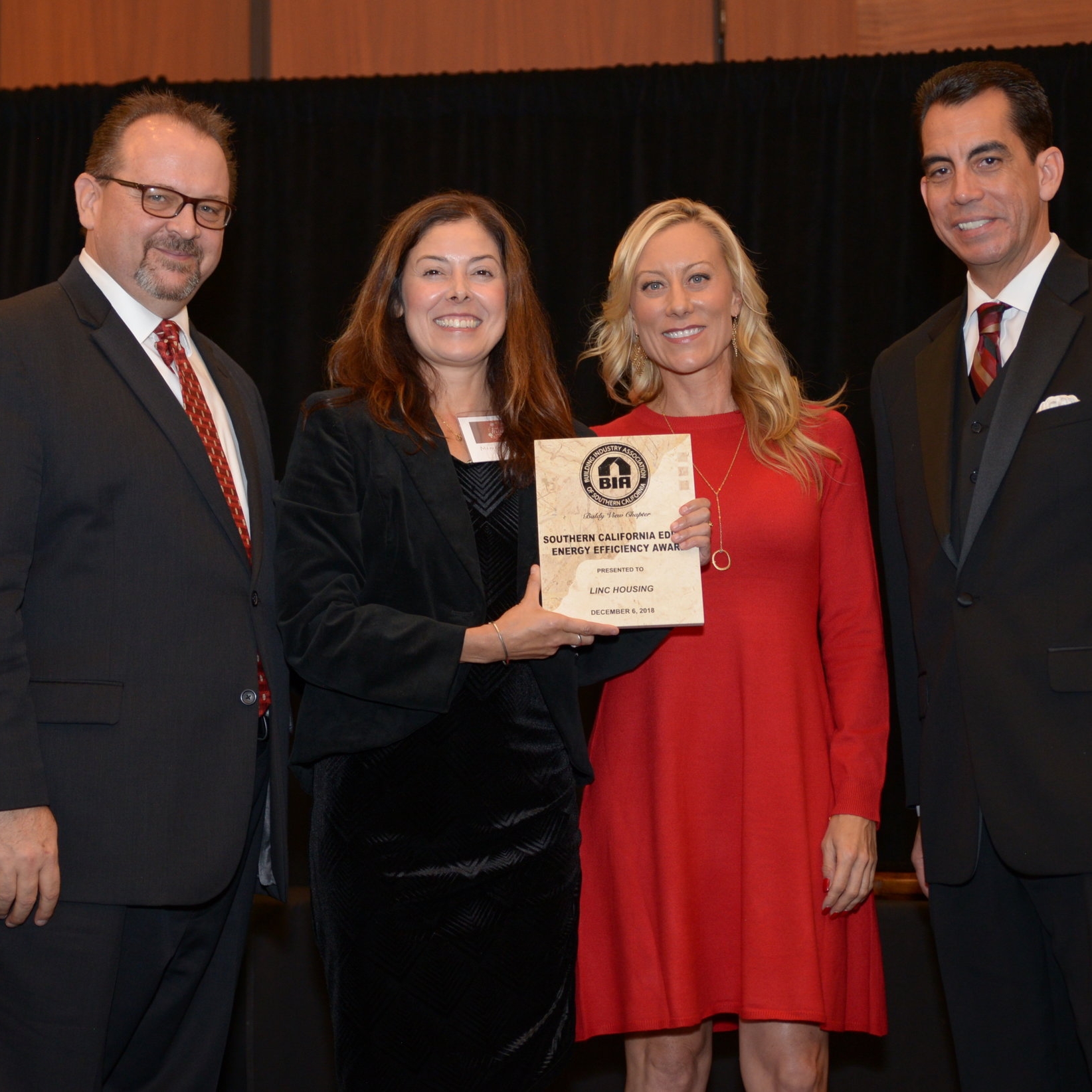   ENERGY EFFICIENCY AWARD PRESENTED BY SO CAL EDISON   LINC Housing Corporation 