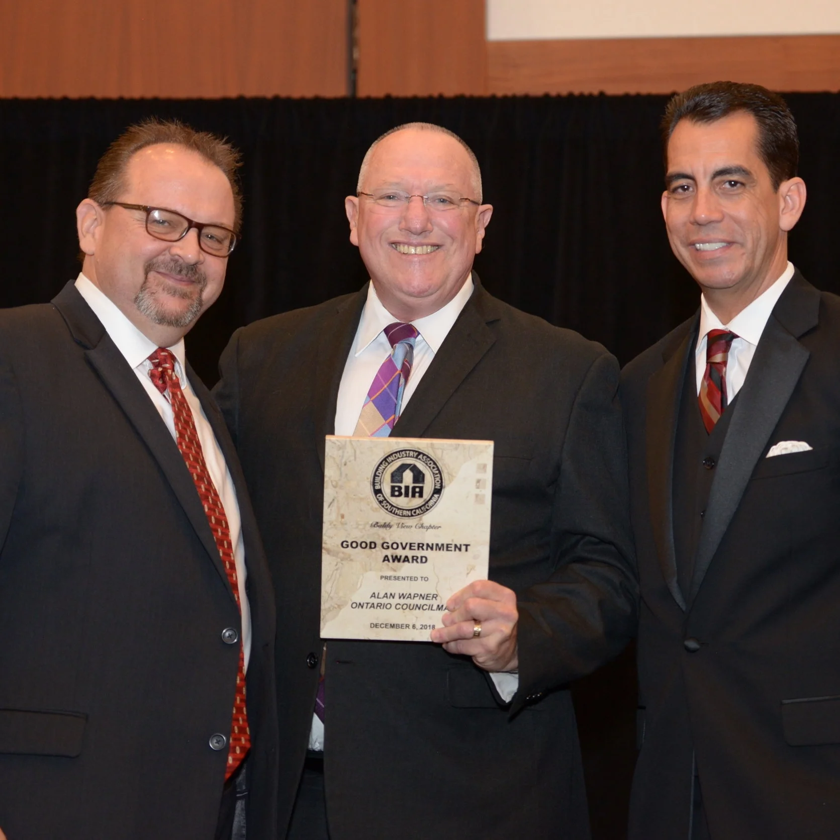   GOOD GOVERNMENT AWARD   SCAG President Alan Wapner,  Ontario City Council  