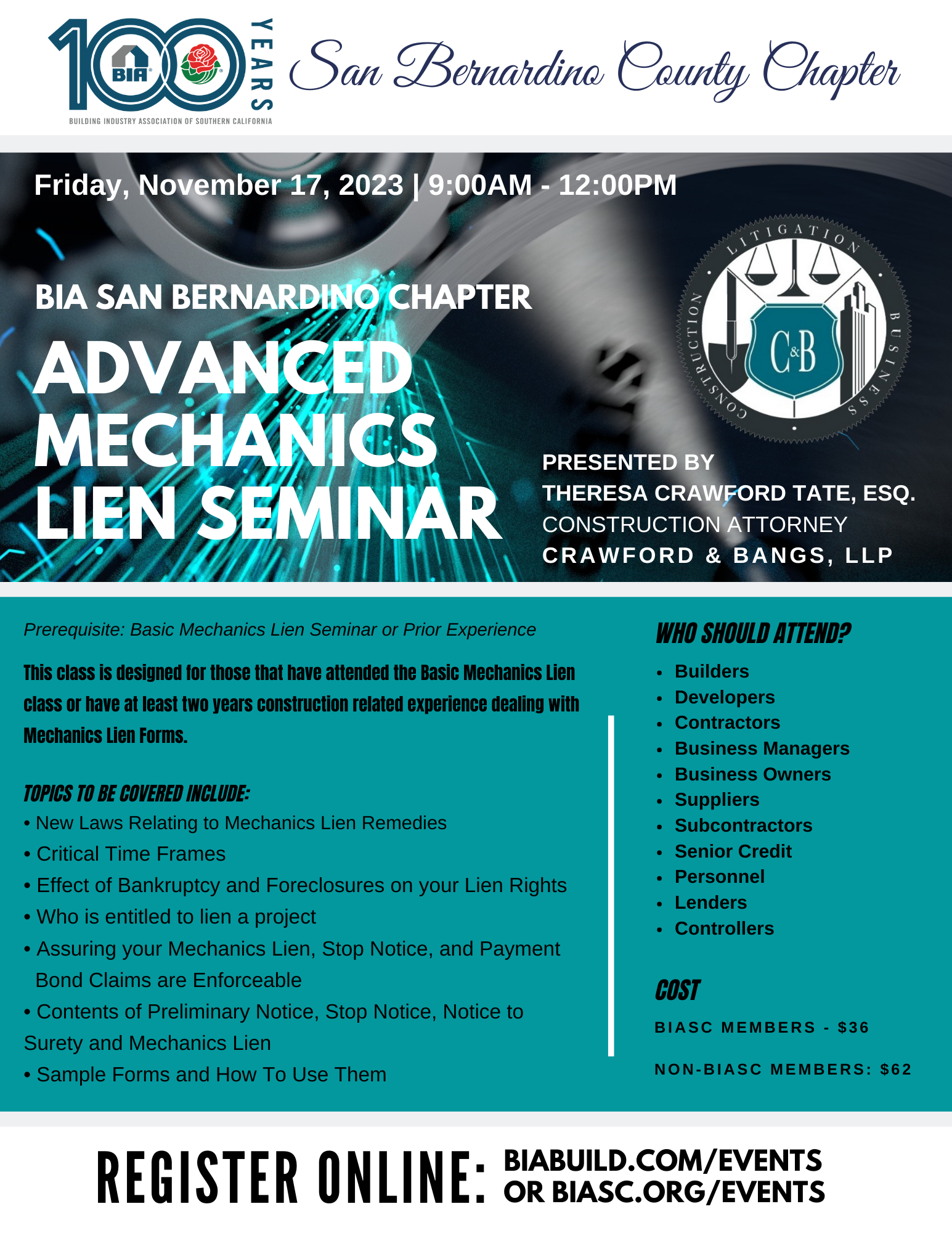 Advanced Mechanics Lien Virtual Seminar