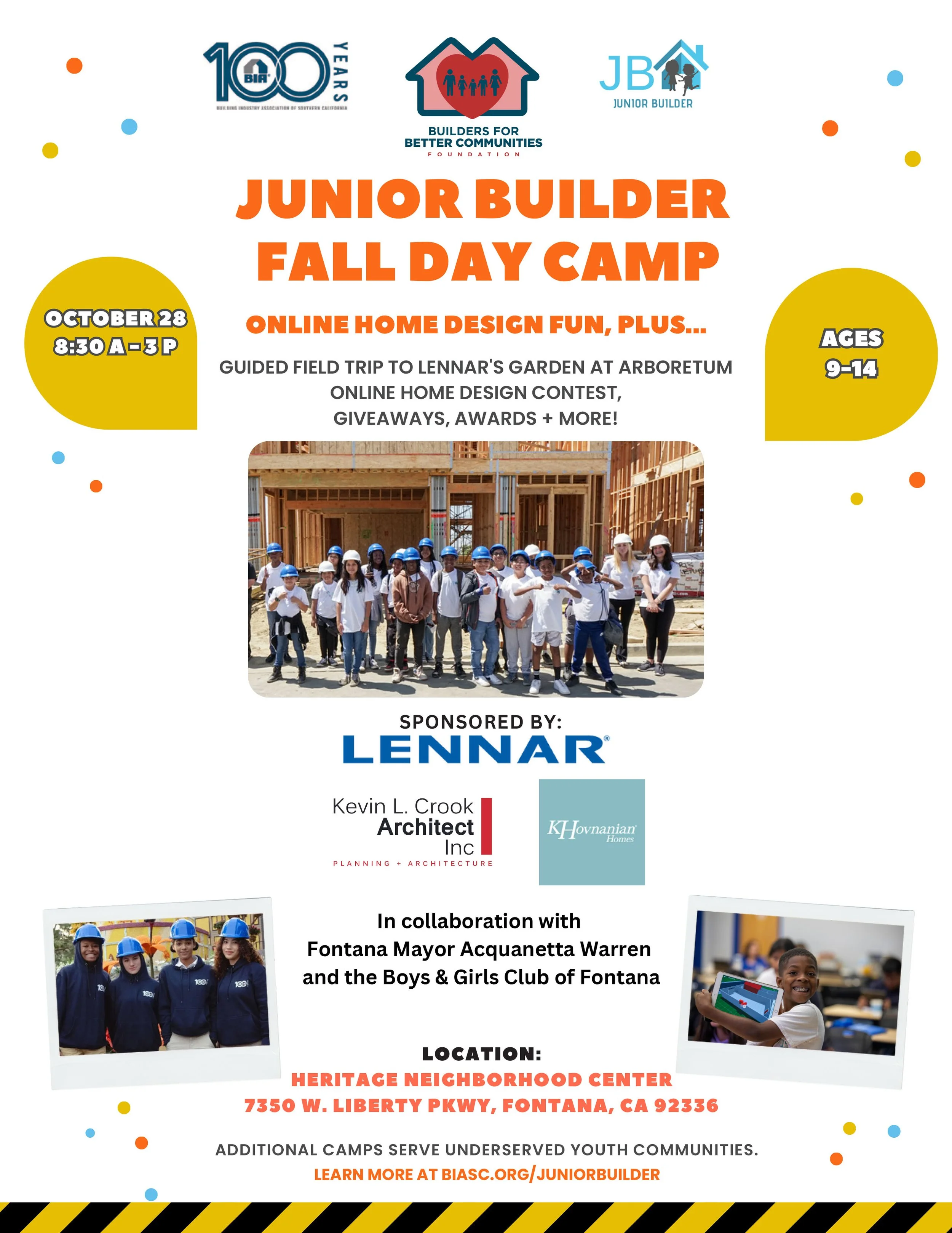 Junior Builder Fall Camp