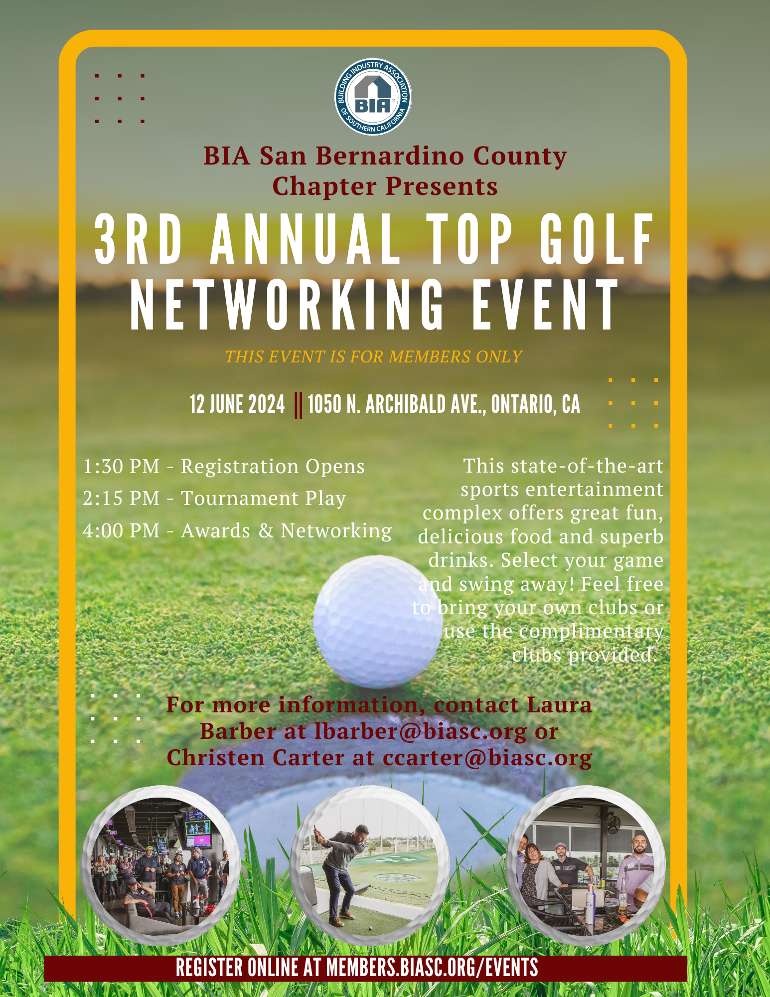 BIA SBC &amp; BIA RC Top Golf Event
