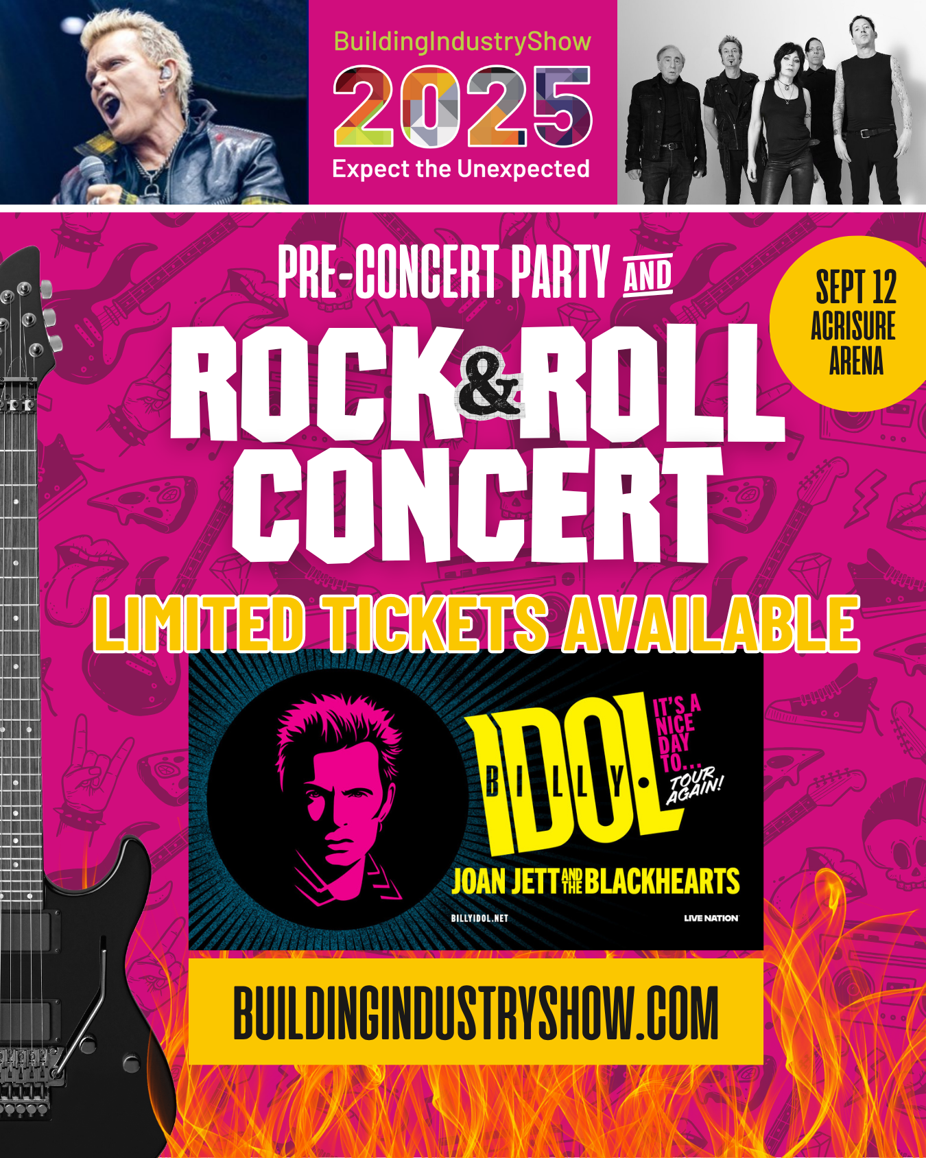 BIS PRE-Concert Party and Rock Show Concert Featuring Billy Idol and Joan Jett