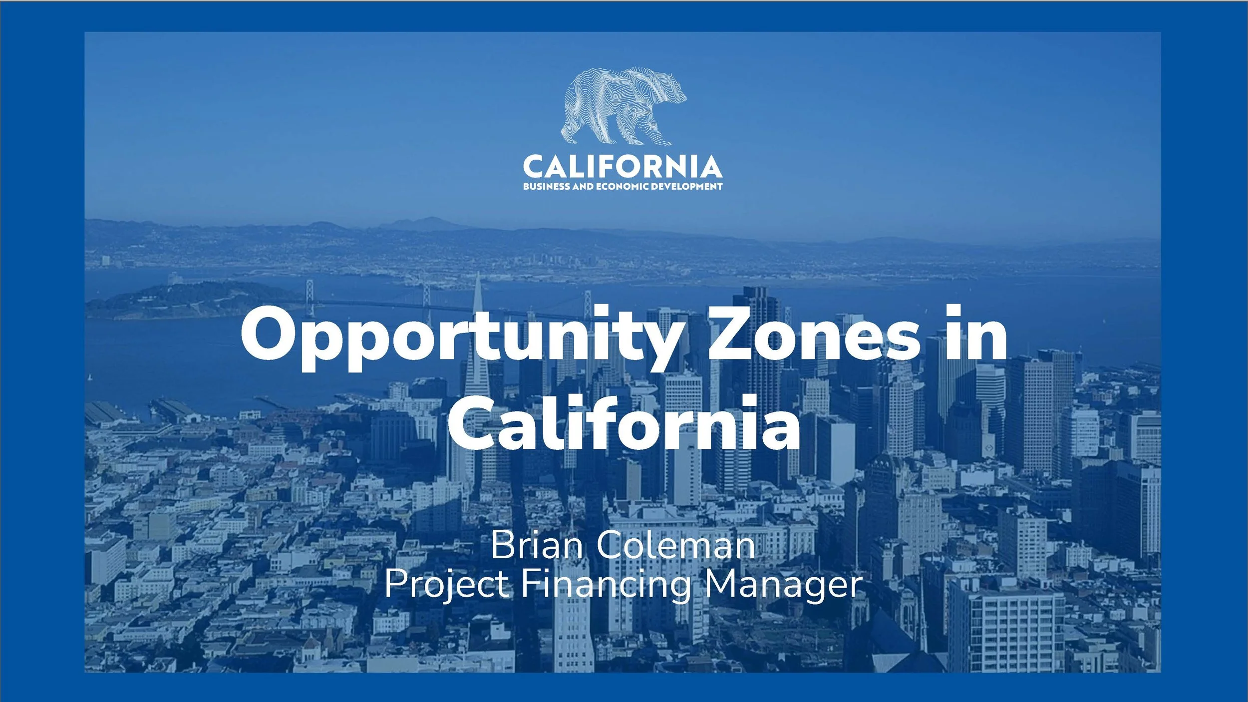 Opportunity Zones in California