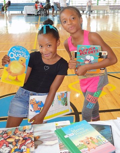 Thank you to the Cleveland Kids' Book Bank for providing free books to give away.