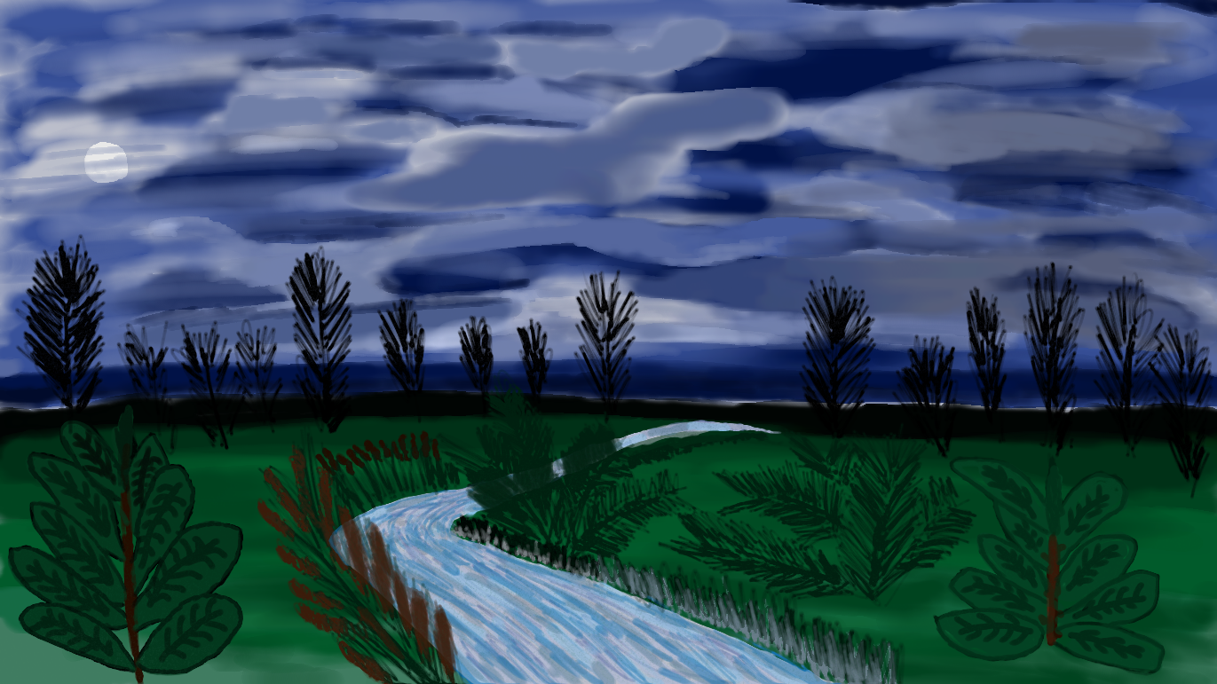 Moonlit Creek - SOLD