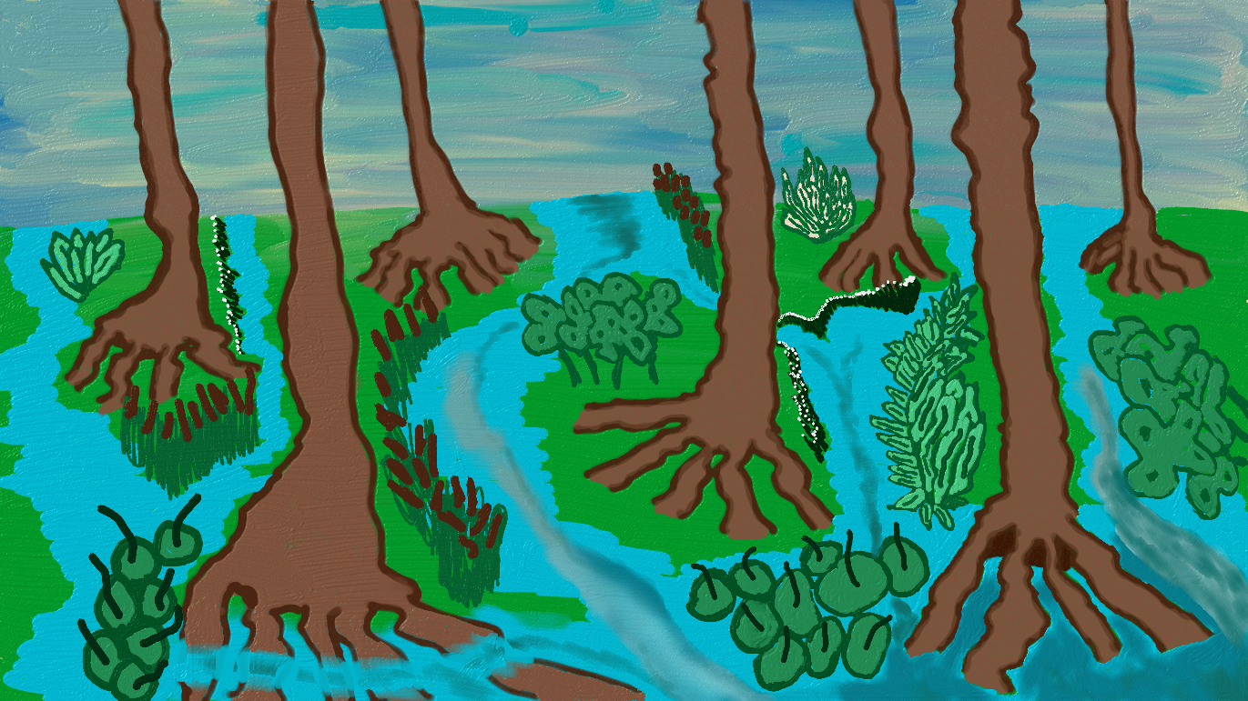 Swampy Evening - SOLD