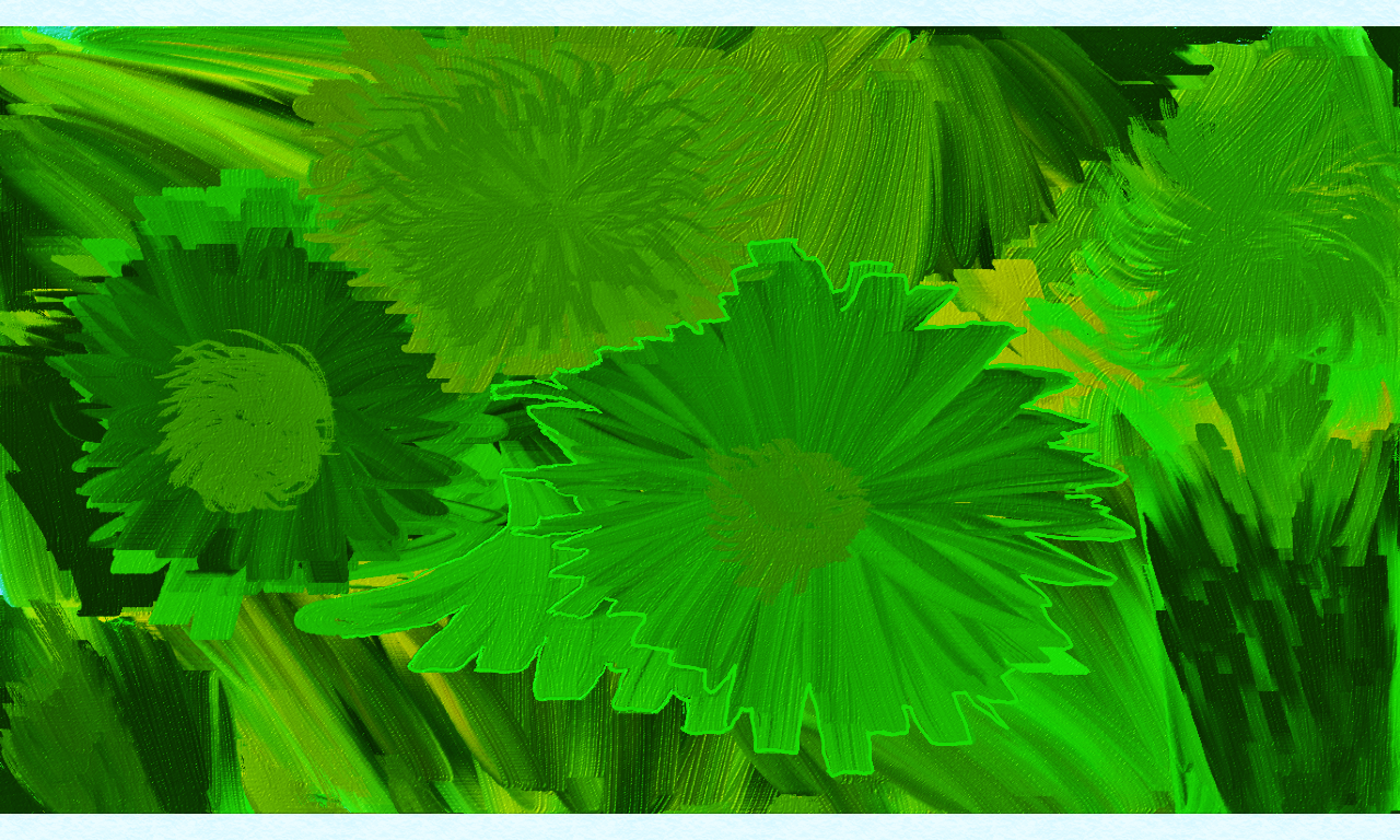 Floral Greenery Abstract - $150.00 - SOLD