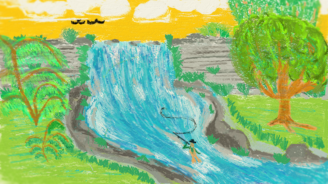 Papaw Fishing - Sold 11/16.
