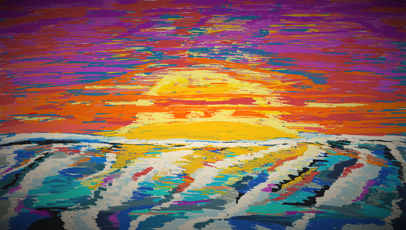 Ocean Morning in Oil Sold 01/17  $200.00