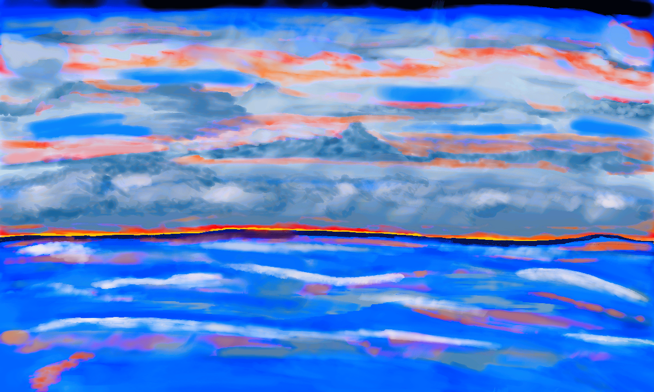 Blue *cean Sunset                                                                                                                                             