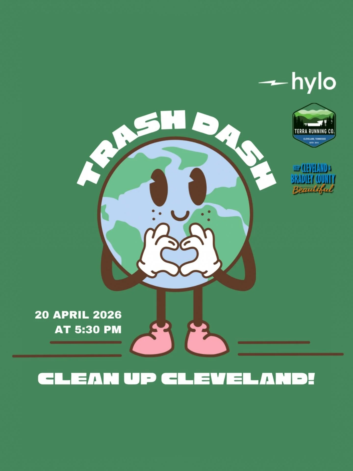Celebrate Earth Day Terra Running style! 

Join us Monday, April 20st at 5:30pm for a free group run/trash clean up in downtown Cleveland. Learn more about Hylo shoes and demo the IMPACT and AXIS, their sustainable running shoe models!

Run, walk, or