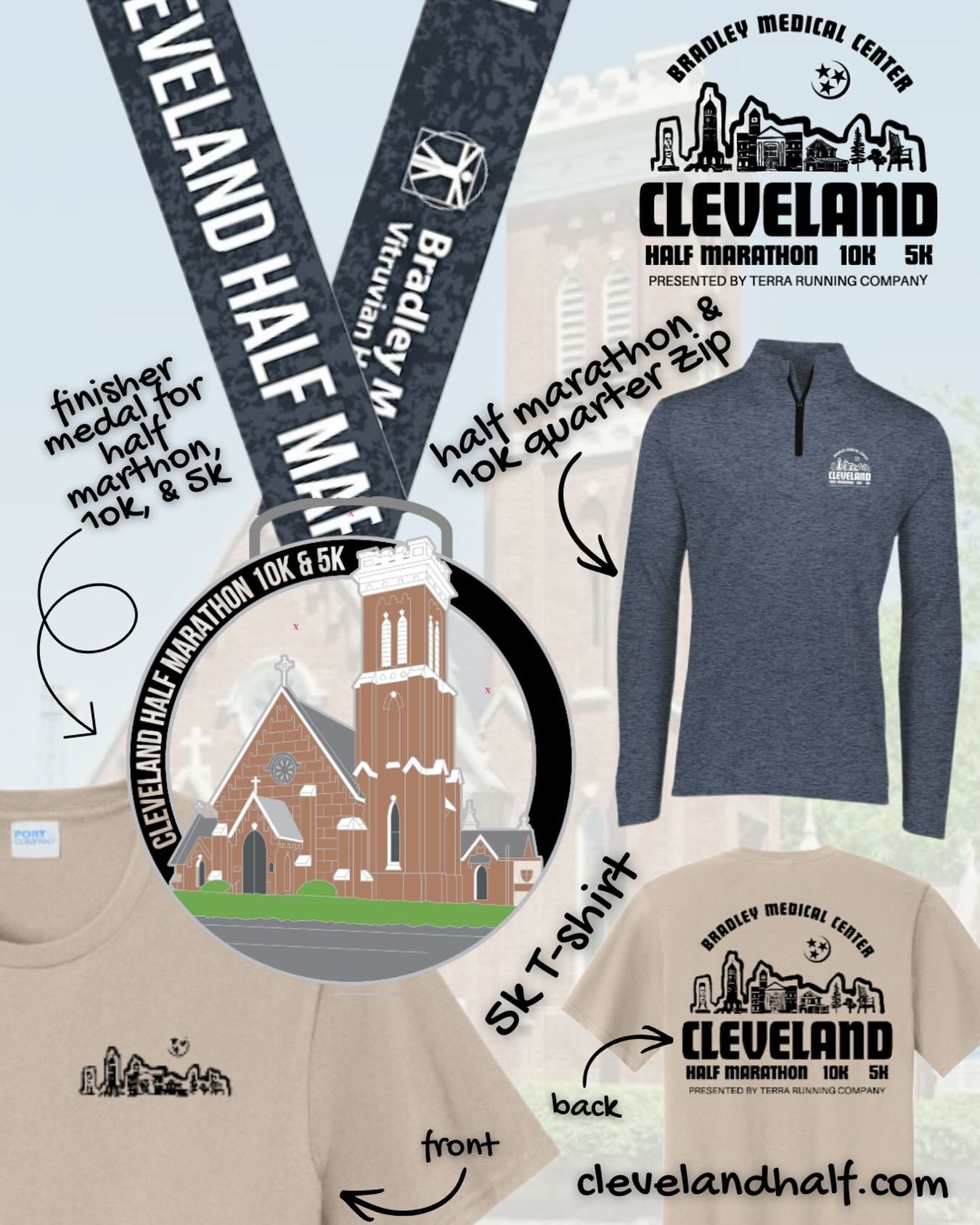 Big city swag, small town charm! 🫶Check out the 2026 Cleveland Half Marathon, 10k, &amp; 5k, Saturday, October 24, 2026, in Cleveland, TN!

Registration is OPEN! Lean more and sign up today at ClevelandHalf.com! 

Sponsored by Vitruvian Health - Bra