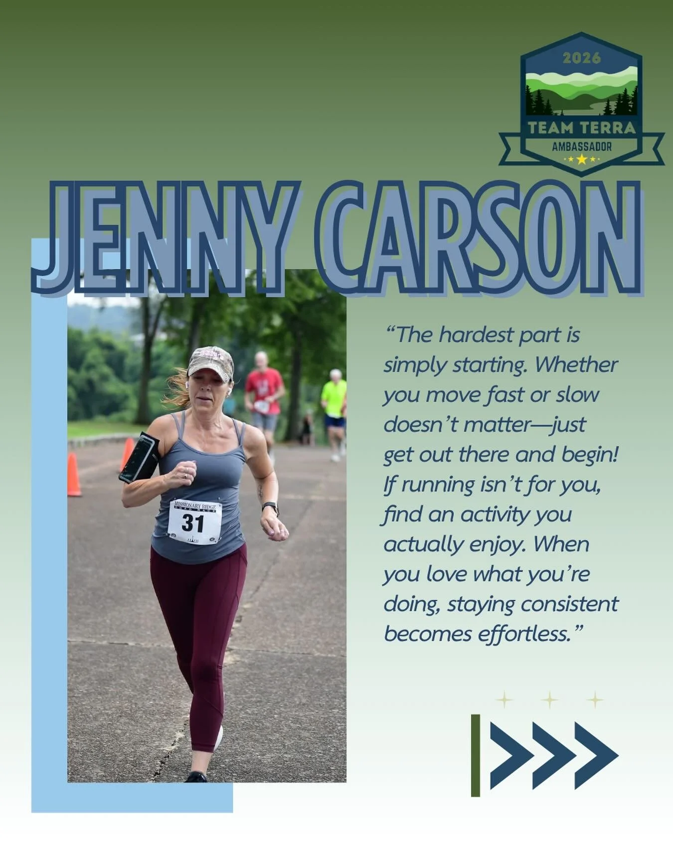 Meet our next Terra Ambassador, Jenny. No one is consistent like Jenny. We are big fans of her around here 🫶🏼