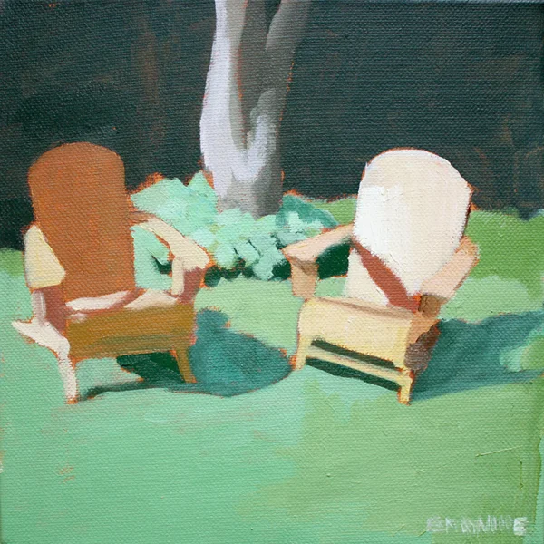 Adirondacks 2 2012 oil on canvas 8 x 8"