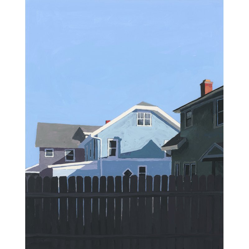    Eastown Houses   2019 gouache on paper 8 x 10" 