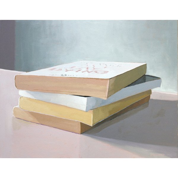    Book Stack 6   2018 oil on canvas 16 x 20" 