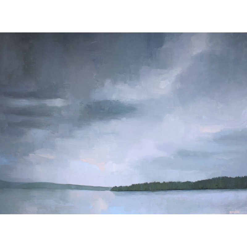   Lake &amp; Sky 1   2016 oil on canvas 30 x 40" 