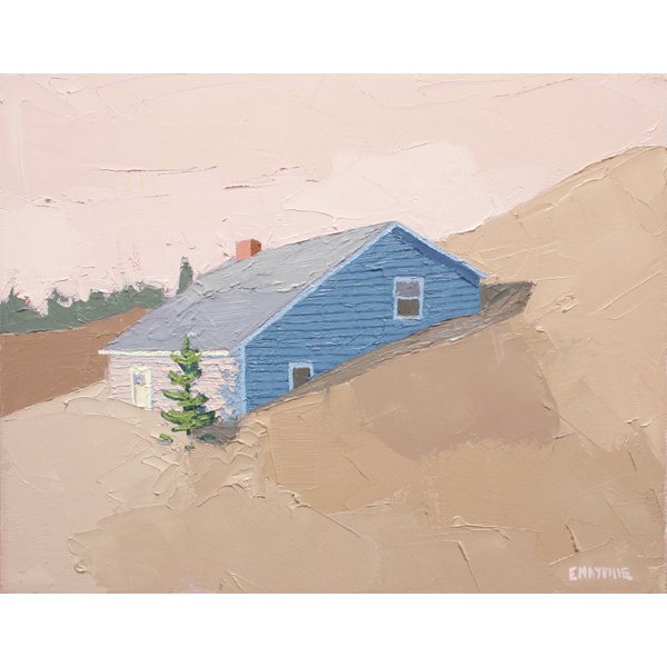    Dune House 2   2017 oil on canvas 11 x 14" 