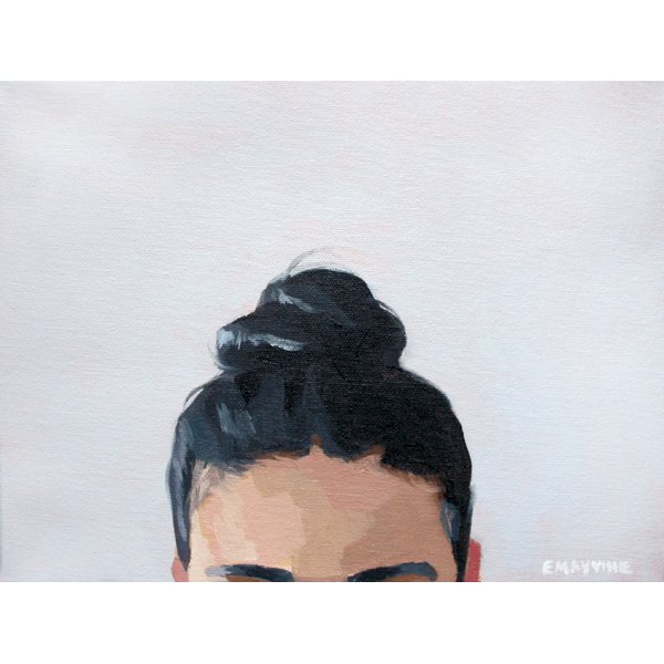    Top Knot 43   2015 oil on canvas 9 x 12" 
