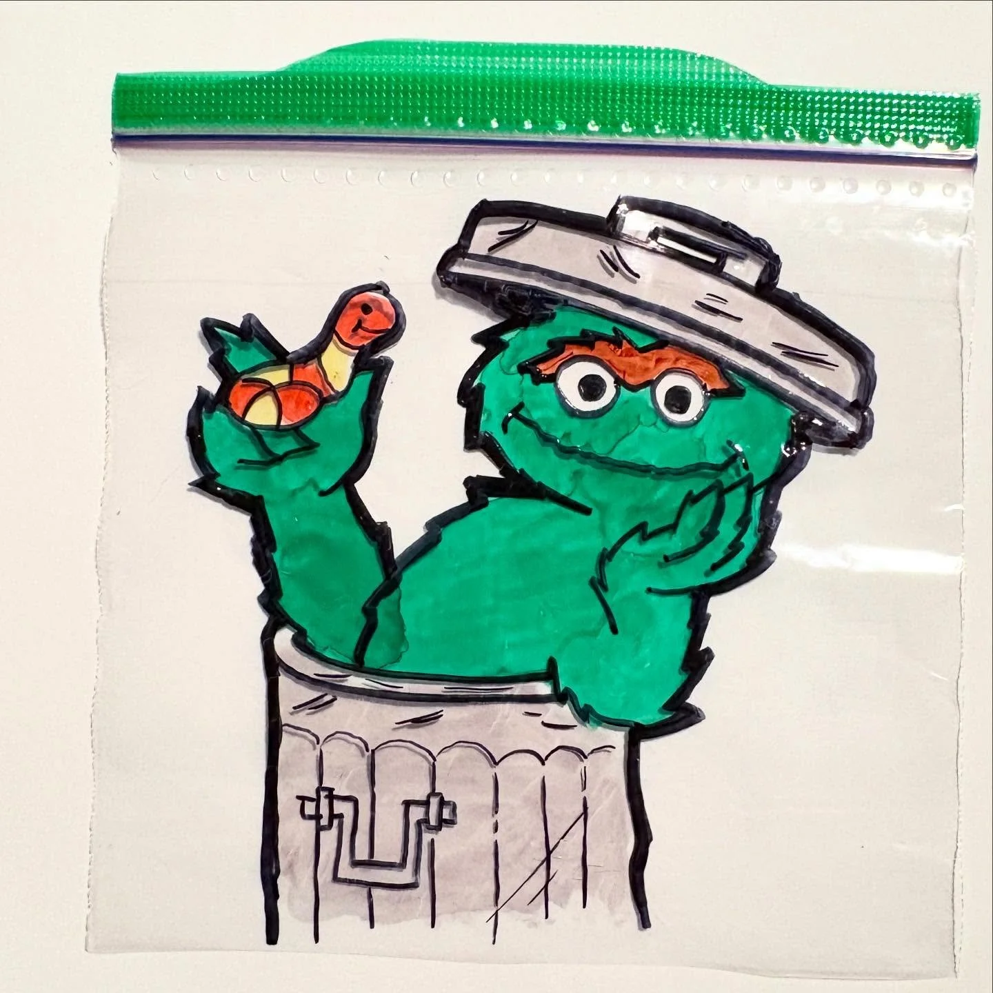 #oscarthegrouch #sesamestreet #muppets #ilovetrash #slimey