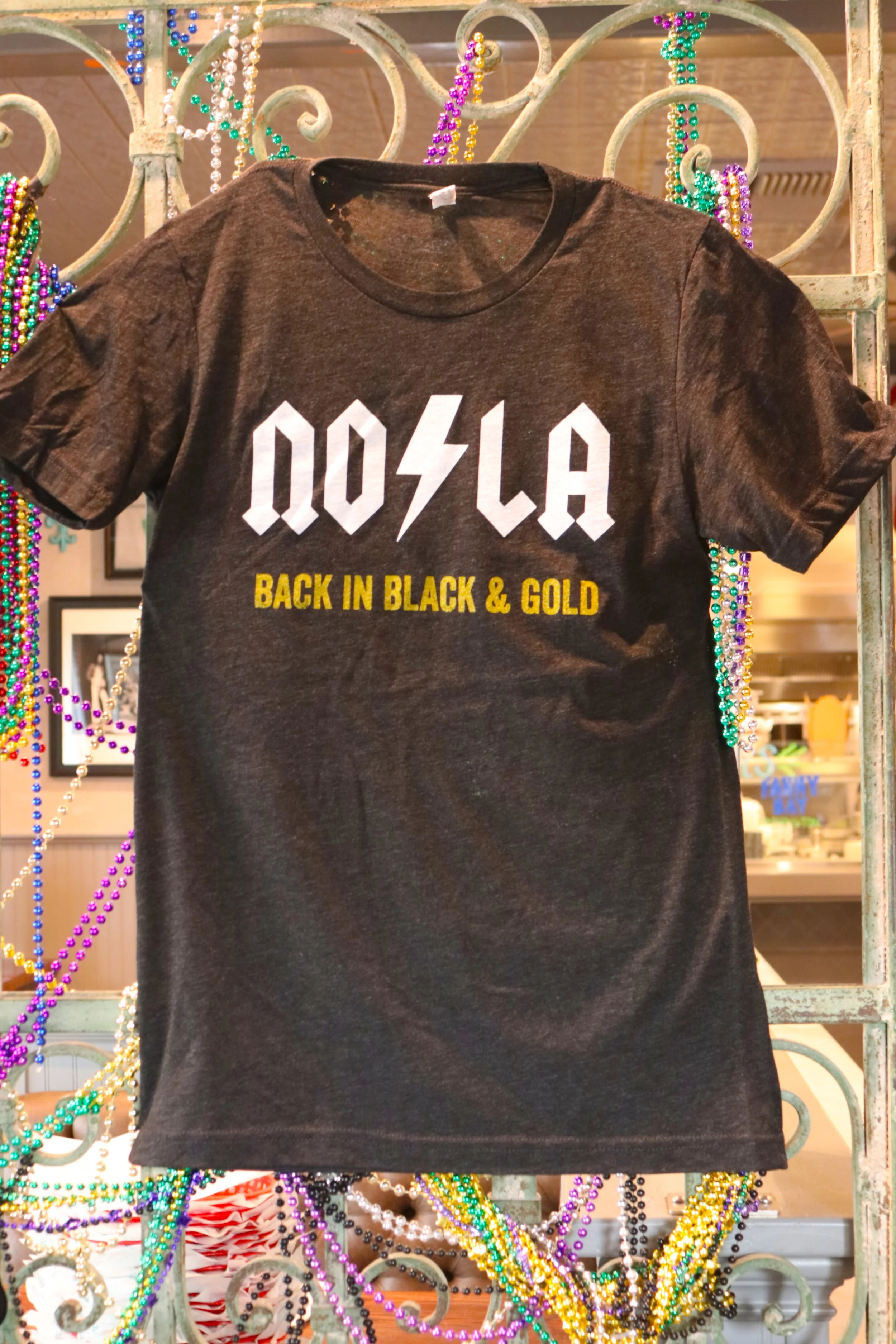NOLA Back in Black and Gold T-Shirt 