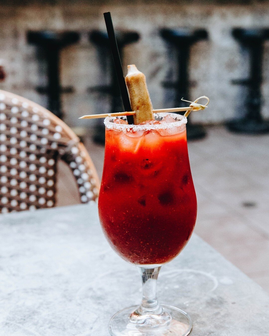 Saturdays are for Bloody Marys. Ours has a creole kick with Crystal hot sauce, Worcestershire sauce, and lime juice. Available Saturdays and Sundays for brunch!