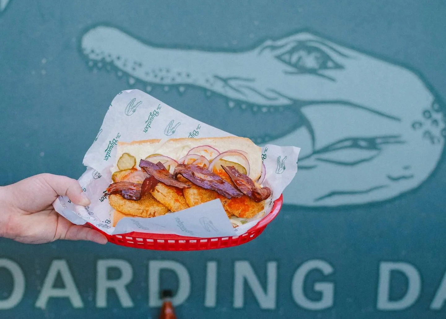 PO BOY TRIO these are the boys of summer. Fried green tomatoes with bacon, house smoked roast beef dip, and fried catfish meuni&egrave;re. New menu comes October 7, get em while they&rsquo;re hot. 📸 @sf.evans