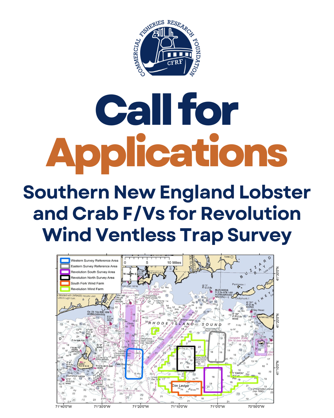 Call for Applications: Southern New England Lobster and Crab F/Vs for Revolution Wind Ventless Trap Survey