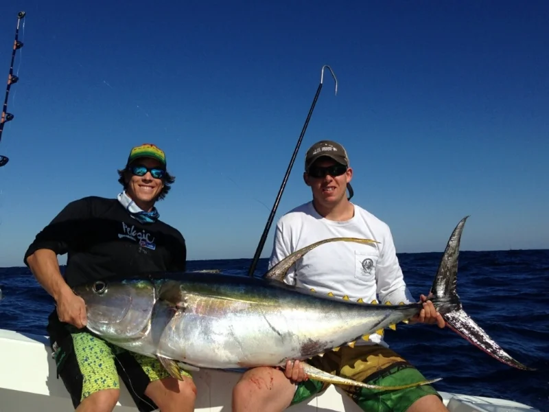 Captain Woody large yellowfina tuna gulf of mexico oil rig