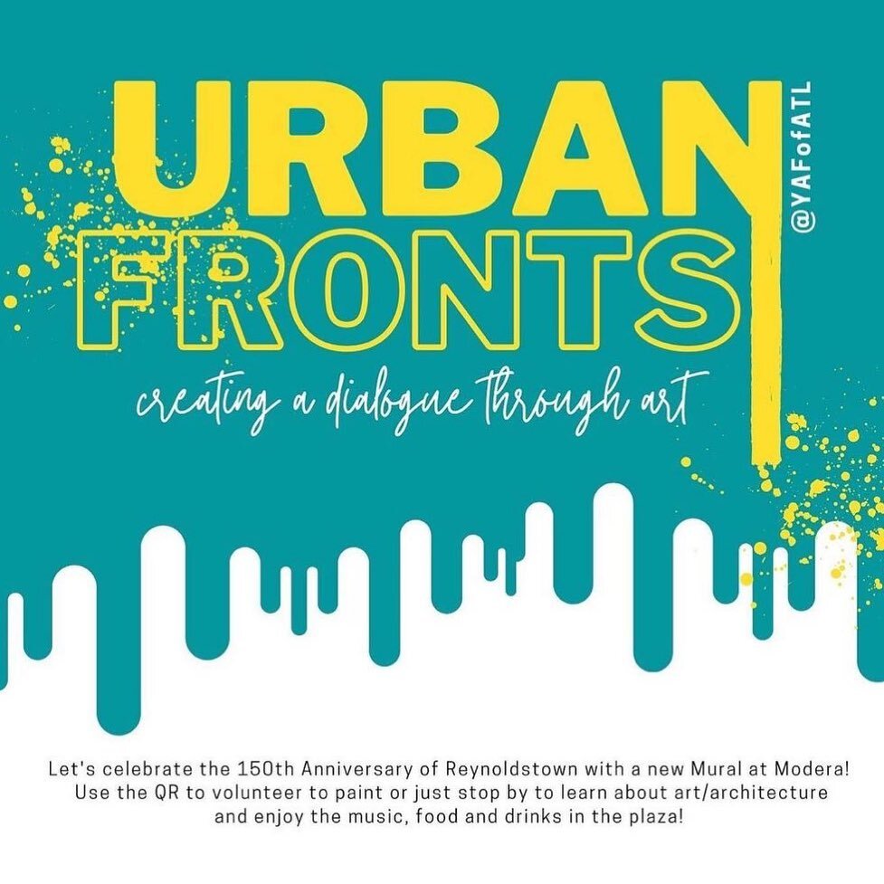 On June 19th, 2021, YAF will be joined by members of the Reynoldstown Community, Millcreek Modera Reynoldstown, and artist Aysha Pennerman in UrbanFronts. This program brings together the arts, architecture, and the community with the installation of