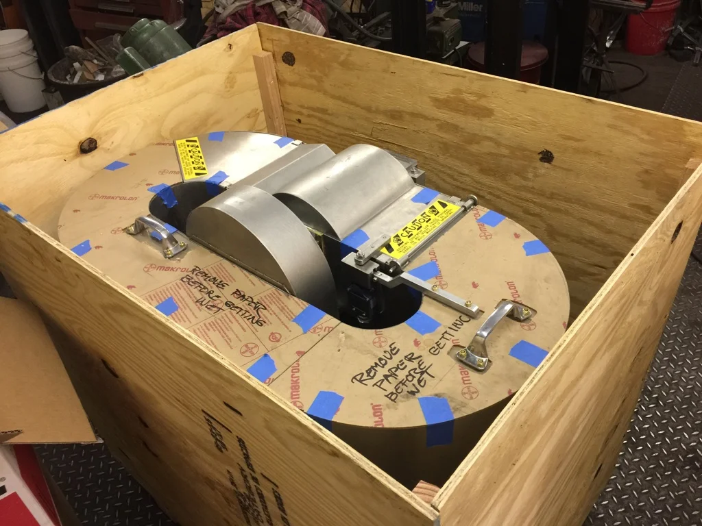 Crated 2 lb. Beater with full safety shield