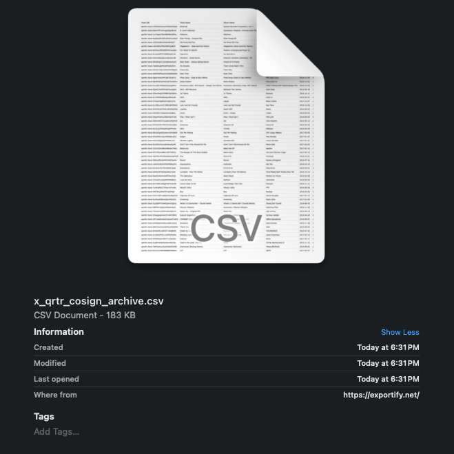 #018 - SEARCHABLE SPOTIFY ARCHIVE