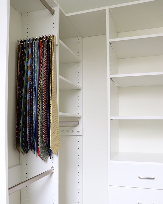 A custom master bedroom closet designed to meet our customer&rsquo;s needs - just one corner of a full-house renovation + addition we&rsquo;re excited to share with you! 
#renovation #simplestorage #oldhouselove #generalcontractors #rvacontractor #no