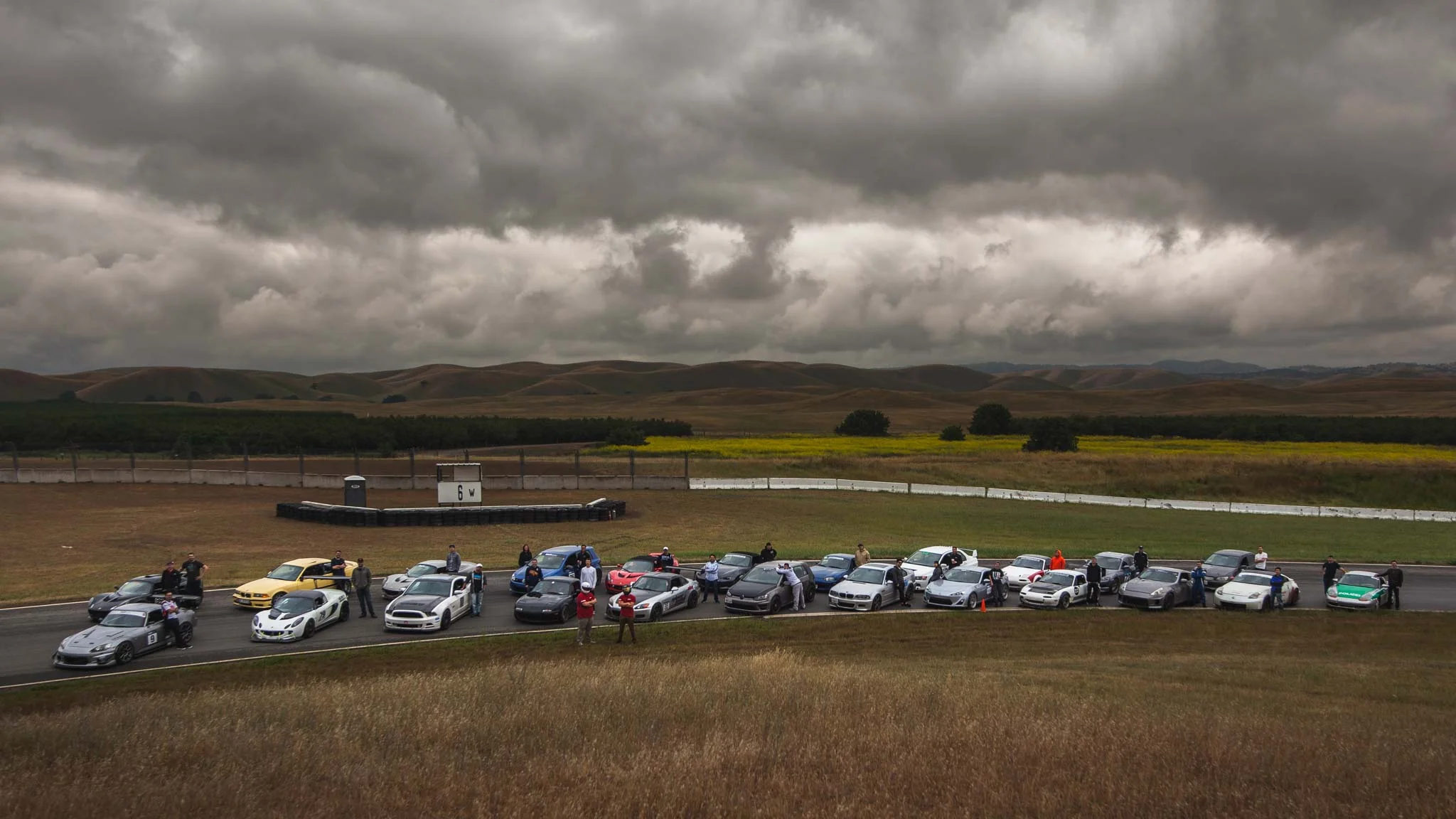 Posing at Turn 6 at Thunderhill West