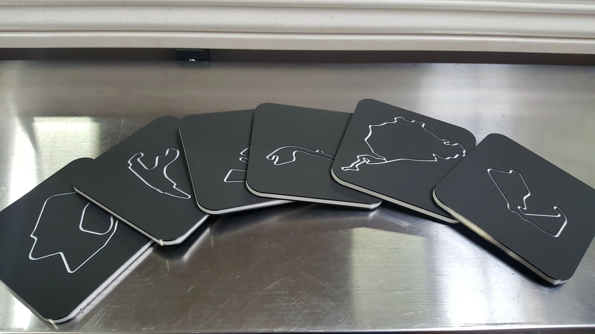 Sixth Place : Linear Edge Racetrack Coasters Set