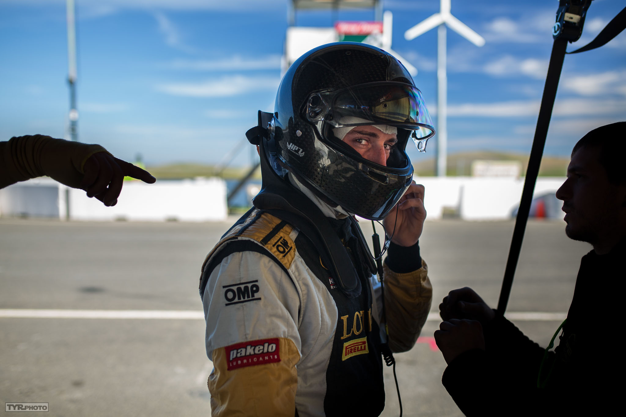 Lorenzo Pegoraro waiting for his stint. PC: Trevor Ryan