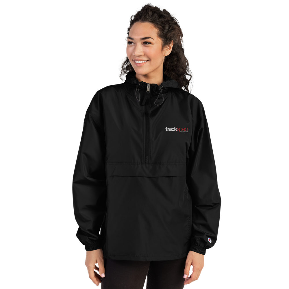 TS Champion Packable Anorak Jacket, Embroidered — Trackspec TS Champion Packable Anorak Jacket, Embroidered — Trackspec