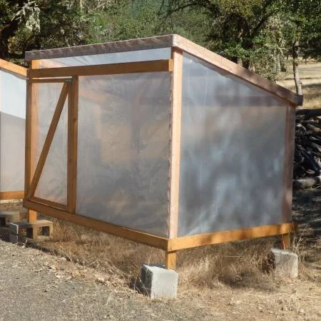 Solar Dryer/Cold Frame using Greenhouse grade plastic
