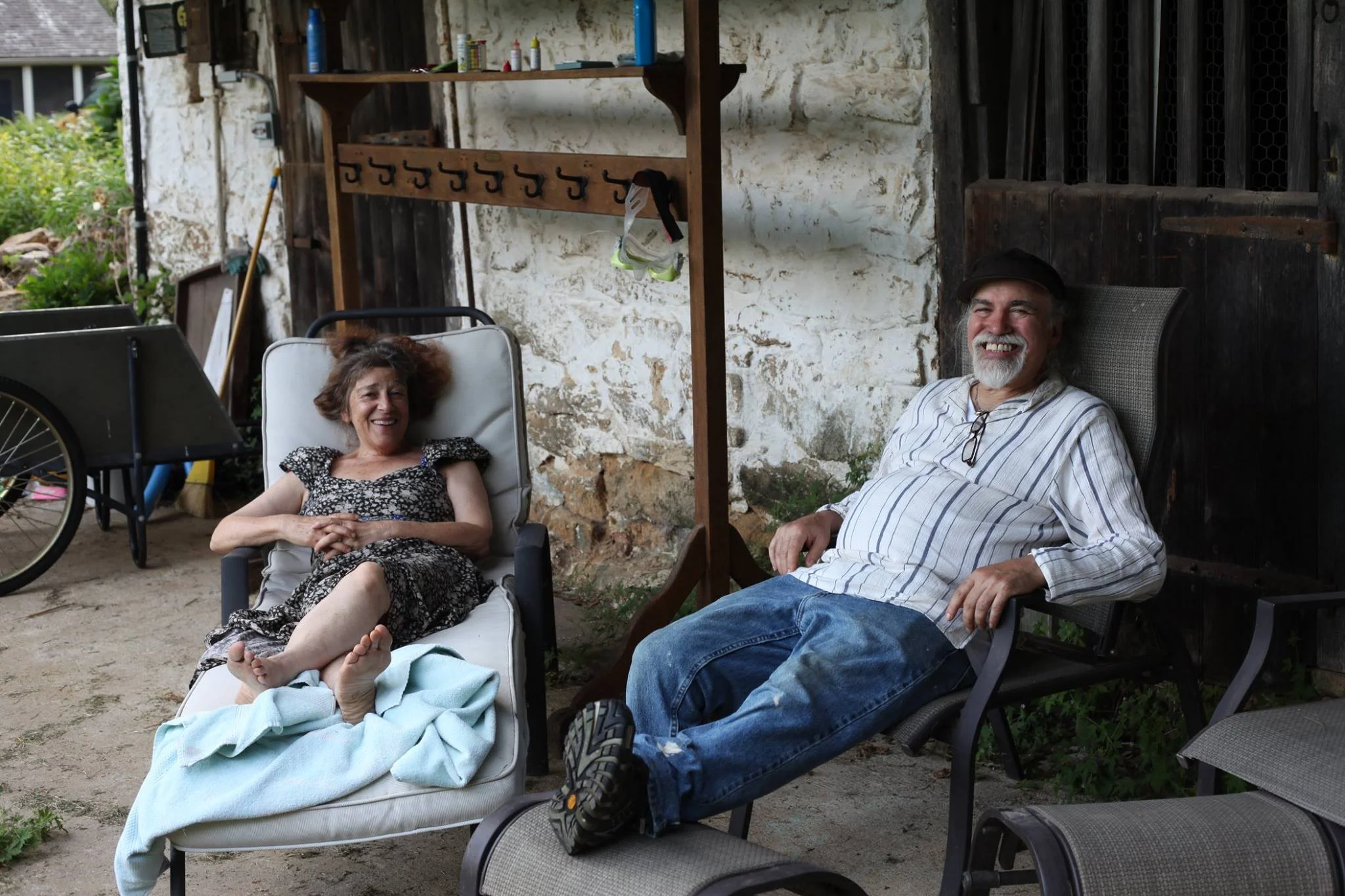 Jan and Dionisio: long-time social activists, artists & our gracious landlords