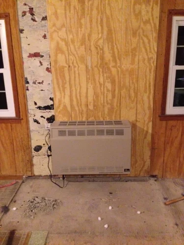 Matches are from relighting pilot light after the dust from the concrete extinguished it.