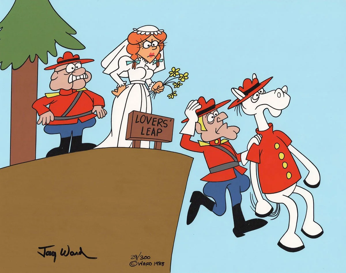 Dudley Do-Right "Lover's Leap" (1988) Signed by Jay Ward