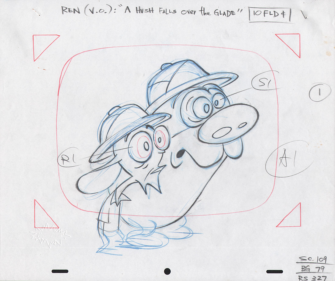 Comic Mint Animation Art The Ren & Stimpy Show "Untamed World" (1991)