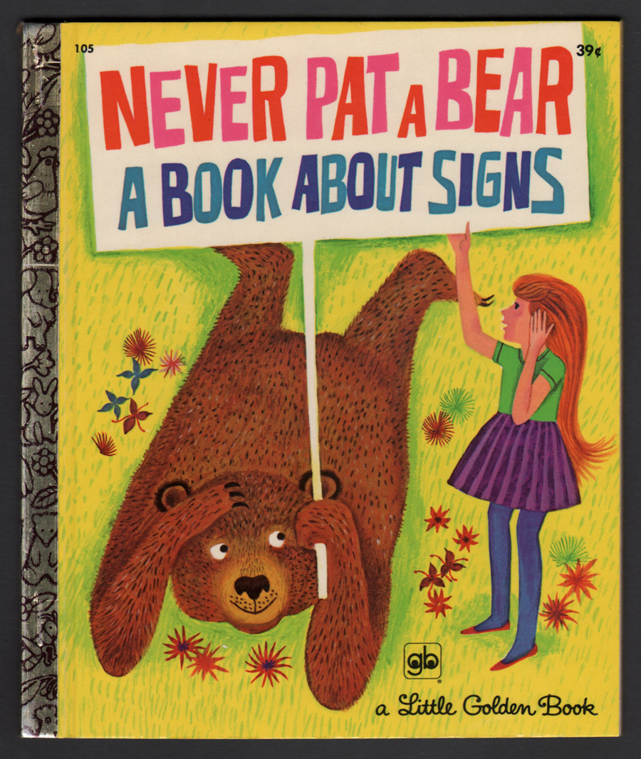 Comic Mint - Animation Art - Never Pat A Bear, A Book About Signs ...