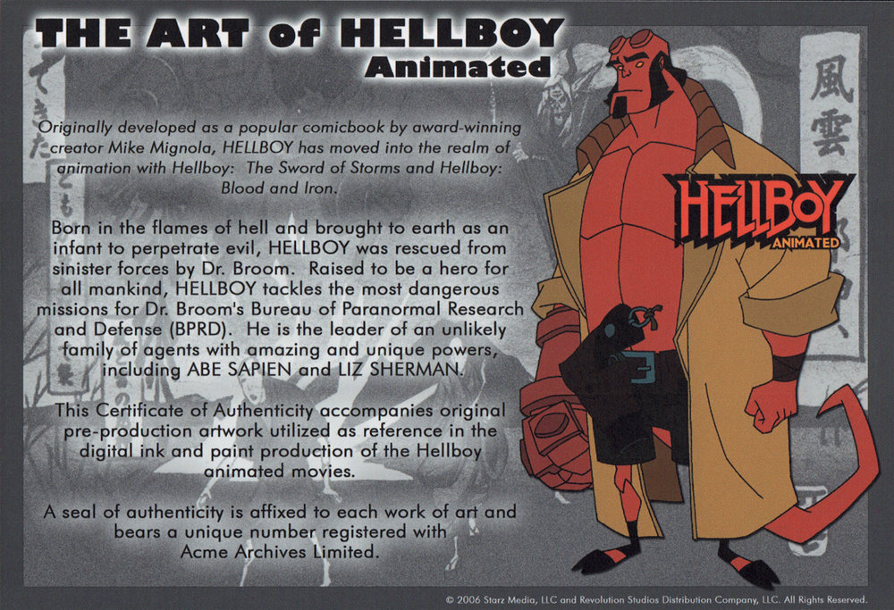 Comic Mint - Animation Art - Hellboy Animated: Sword of Storms (2006)